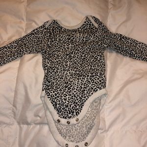 Cheetah Print Long Sleeve Onesie